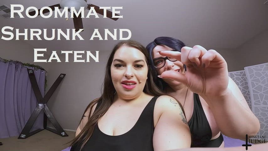 NEW CLIP- Roommate Shrunk and Eaten with Sydney Screams! Find the full vid at ScienceFriction.VIP
