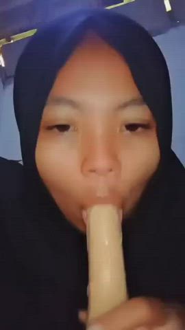 asian hijab indonesian clip