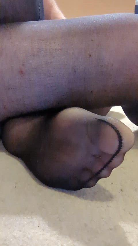 ass dirty talk feet fetish gagged hood nylons pantyhose clip