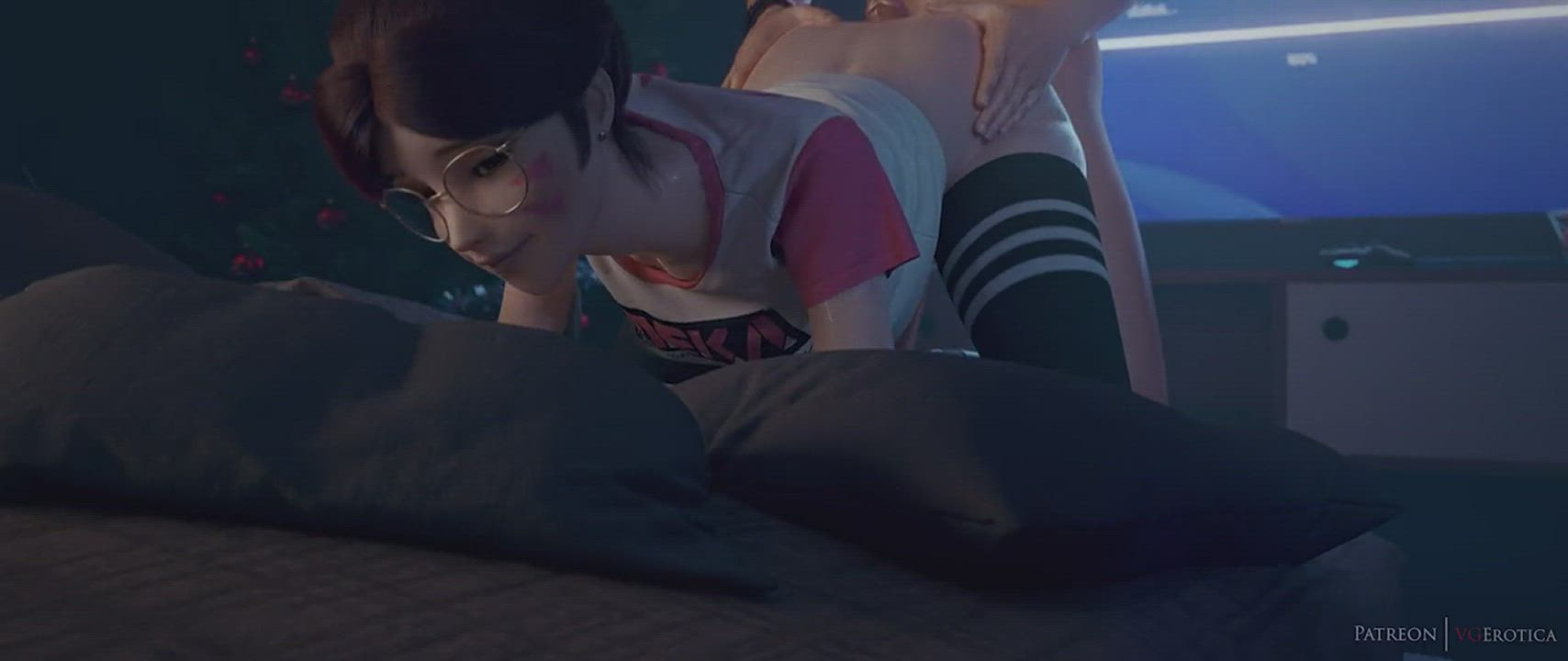 D.va Doggystyle on bed (VGerotica) [Overwatch]