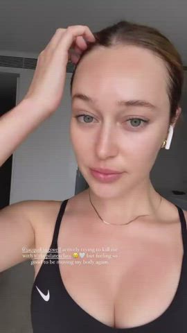 Boobs Cleavage Workout clip