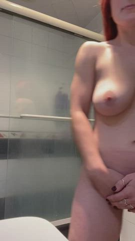 Ass Spread Bouncing Tits Natural Tits Shower clip