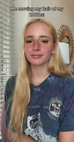 blonde tiktok tits clip