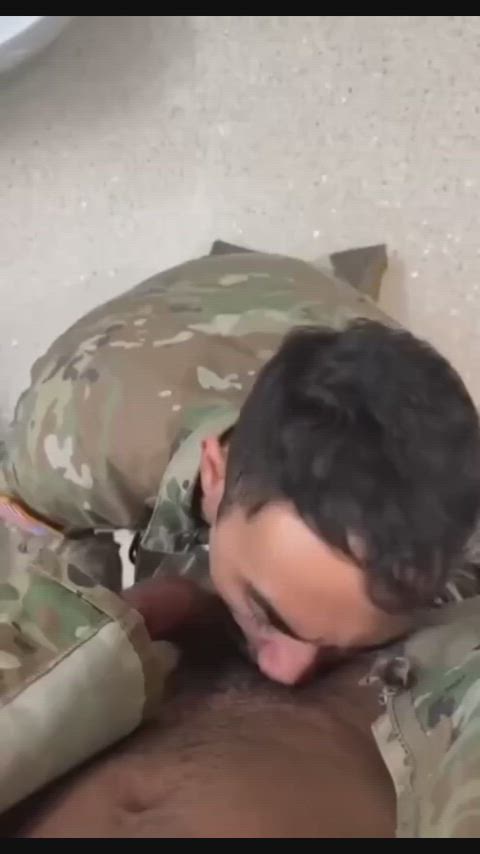 blowjob military sucking clip