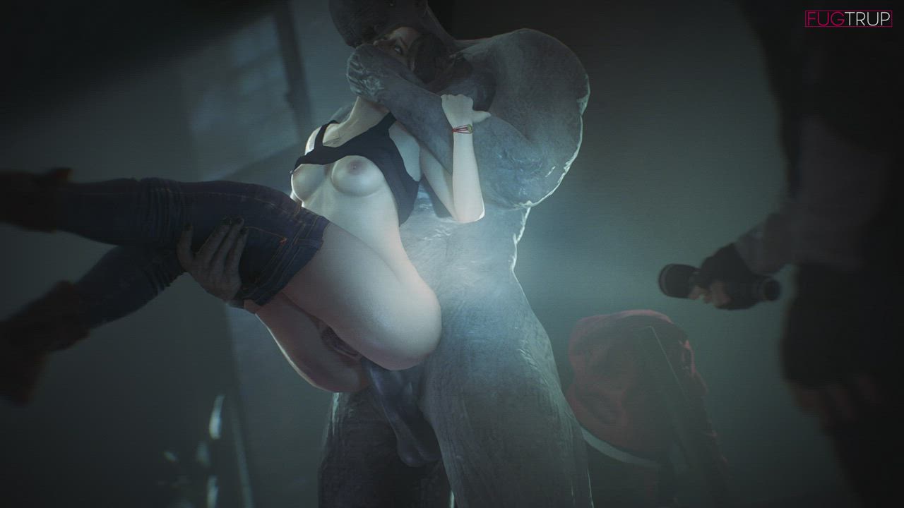 Claire getting pounded by Mr. X (Fugtrup) [Resident Evil]
