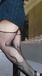 Wearing fishnets makes me horny 