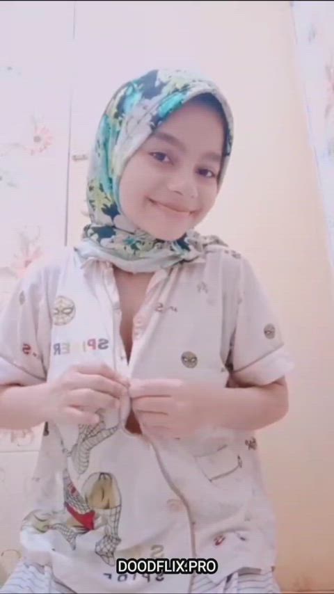 Amateur Ass Big Tits Hijab Indonesian Malaysian Masturbating Pussy Teen Porn GIF