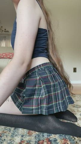 I never want to wear panties with this skirt but that just means easy access