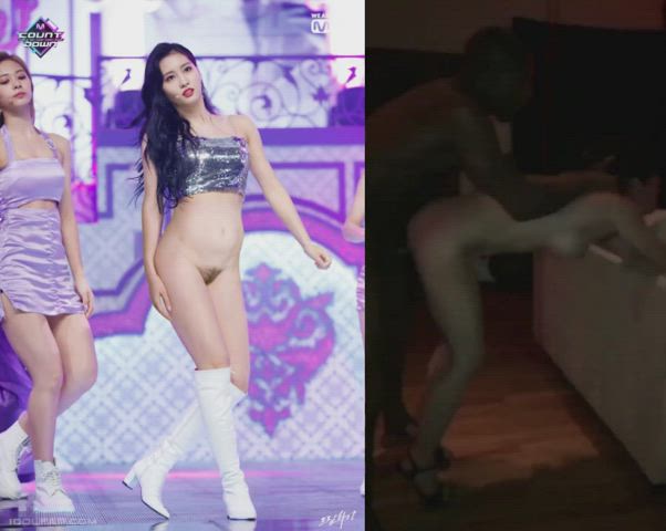 bbc big tits interracial standing doggy clip