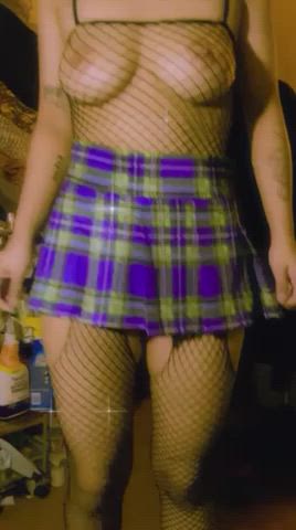 Cute Fishnet Skirt clip