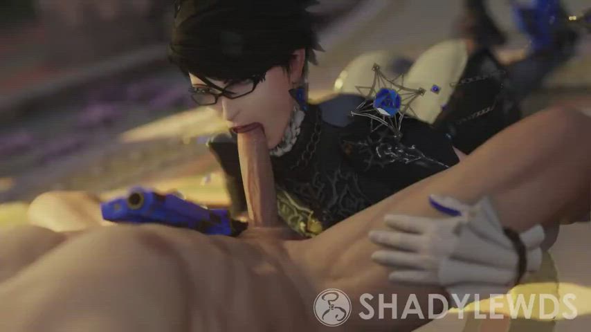 Bayonetta deepthroating (ShadyLewds)