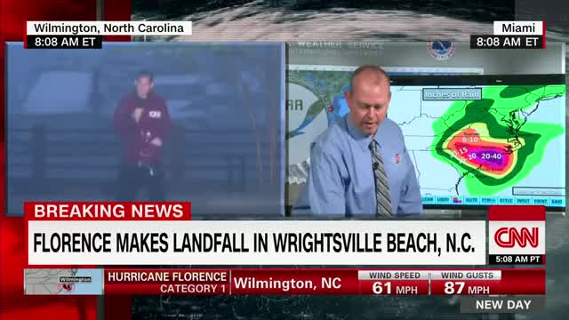 Hurricane Florence makes landfall in North Carolina