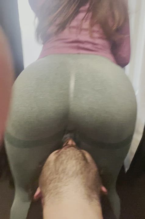 Ass Ass Eating Ass To Mouth Gym Yoga Pants clip