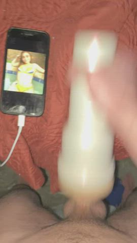 amateur cumshot fleshlight messy teen tribbing tribute clip