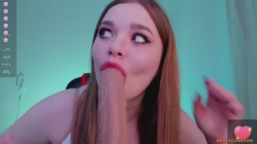 blowjob deepthroat dildo huge dildo clip