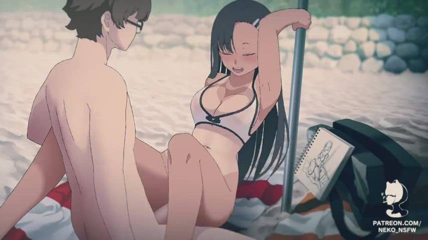 Animation Big Tits Creampie Hentai Jiggling Missionary Tanlines Tanned clip