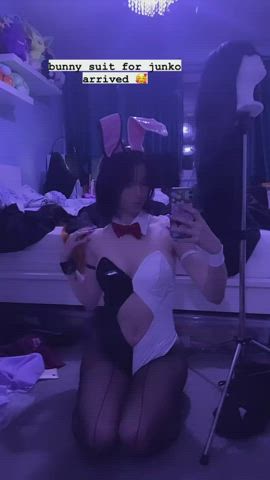bunny cosplay small tits clip