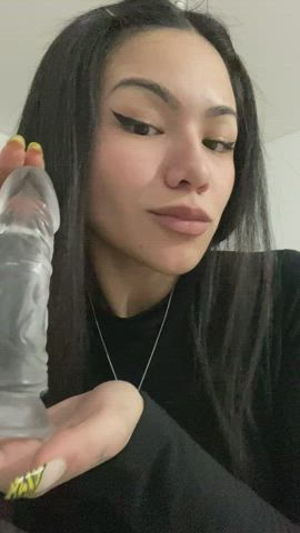 I know you're dying to get some cock, aren't you, you dildo swallowing slut? 😈