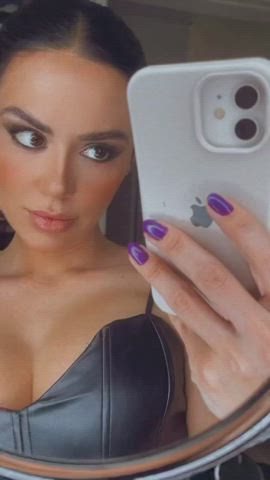 boobs brazilian brown eyes brunette dani facial goddess labia ponytail tease clip