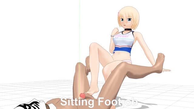Sitting Footjob