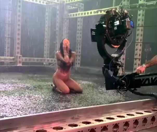 Nicole Scherzinger Shooting A New Video
