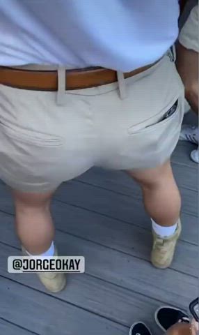 Big Ass Bubble Butt Clothed Dancing Gay Grabbing Groping Outdoor Public clip