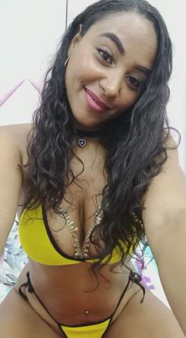 big tits camgirl ebony latina lingerie mom sensual tits webcam clip