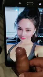 Asian Cockslap Cute Pulsating Tribute clip