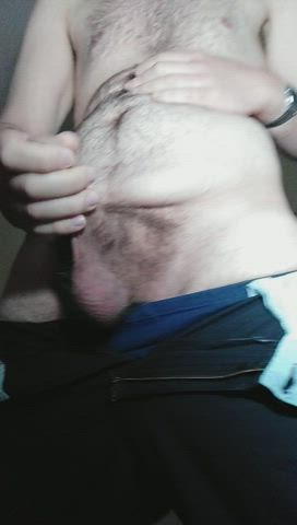 how's my hairy uncut dick?