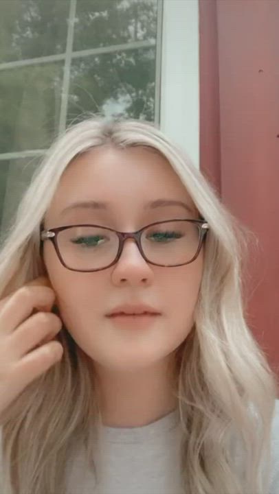 Blonde Glasses TikTok clip