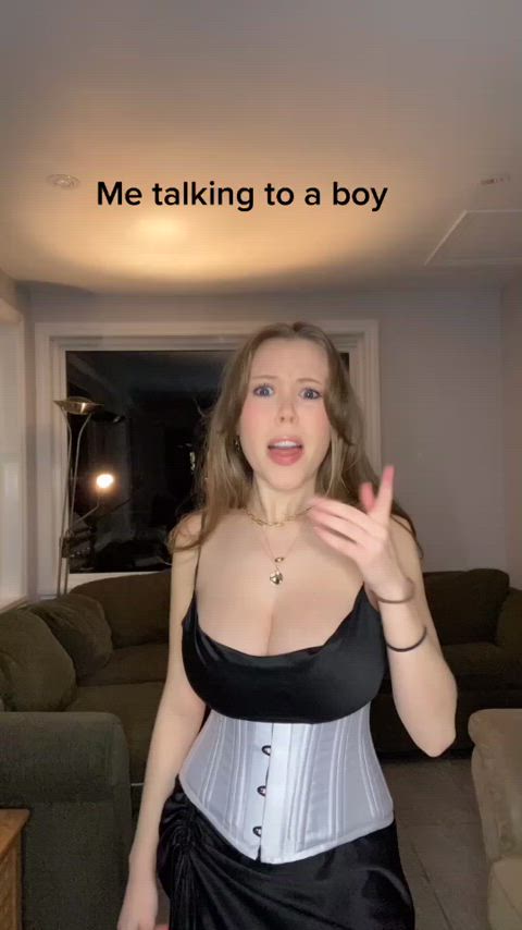 big tits blonde tiktok clip