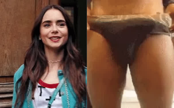 Lily Collins Cock Shock
