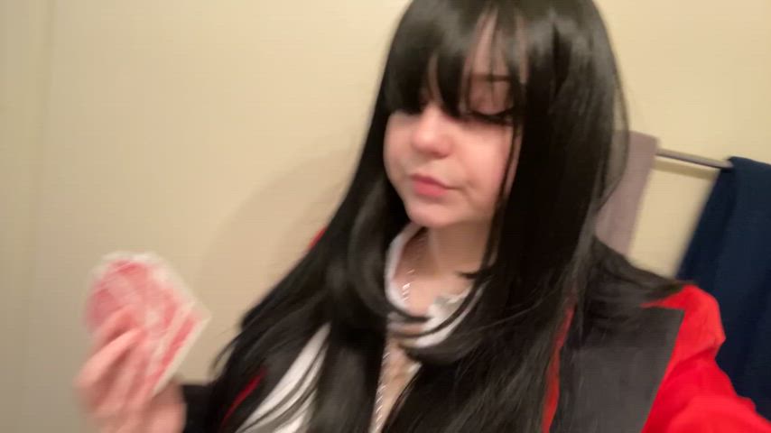 Yumeko Jabami is about to lose a game of strip poker [Kakegurui] (spookybaby777)