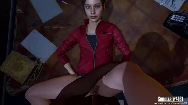 Claire Redfield, fucking on a office desk (Singularity4061)
