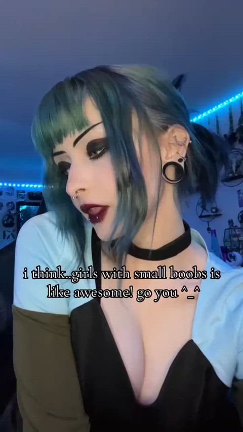 amateur ass big tits boobs cute goth homemade onlyfans tits clip