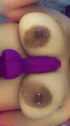 Dildo Tit Slapping Tits clip