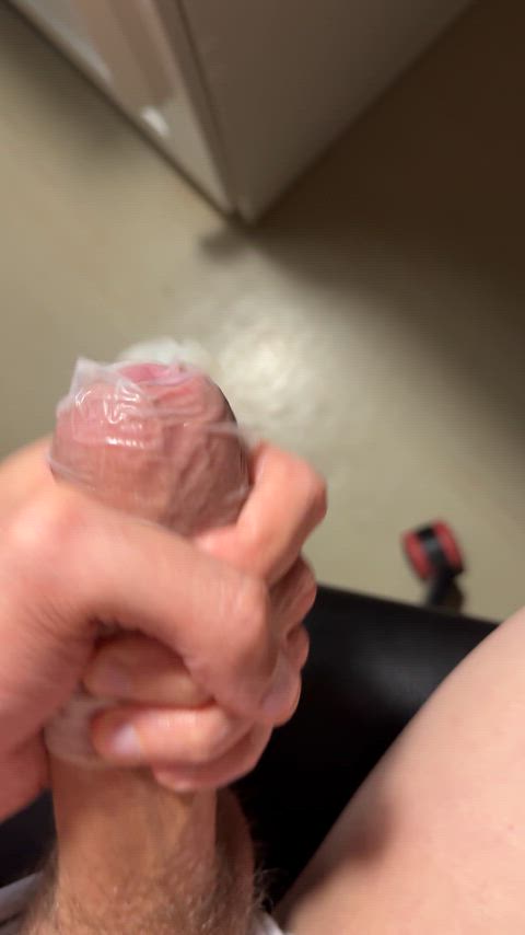 Cumming in Condom Feels so good 