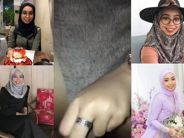 cum cute hijab malaysian clip