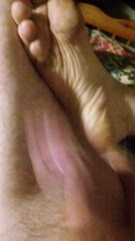 Cock Feet Male Masturbation clip
