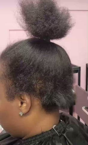 Cute Ebony Ponytail clip