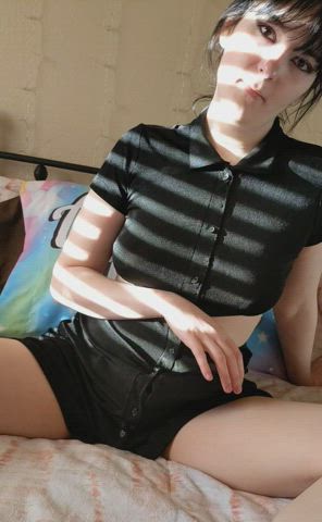 dress goth strap on thick thighs clip