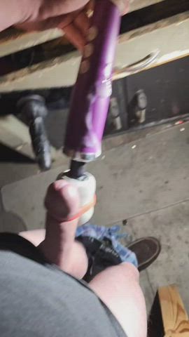 ass cum cumshot masturbating vibrator clip