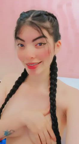 Sensual Tattoo Topless Webcam clip