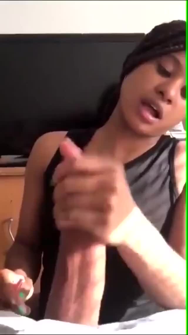 Random black girl handjob