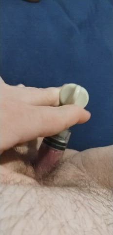 21f icy Hot and a clit pump hurts so good