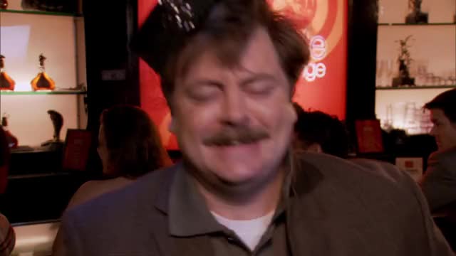 Parks and Recreation - S03E13 - Ron Swanson dancing drunk