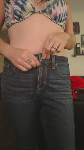 Ass Brunette Jeans Panties Strip Tease clip
