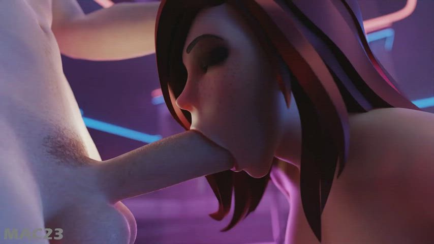 3d animation blowjob cum in mouth deepthroat face fuck gangbang league of legends