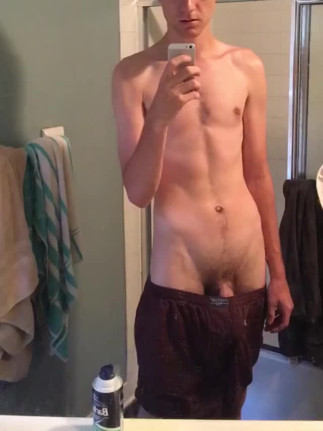 Messing around with my cock. Kik me if you like!