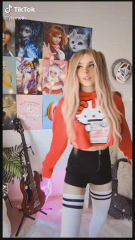 Blonde Bunny Interracial Teen TikTok clip